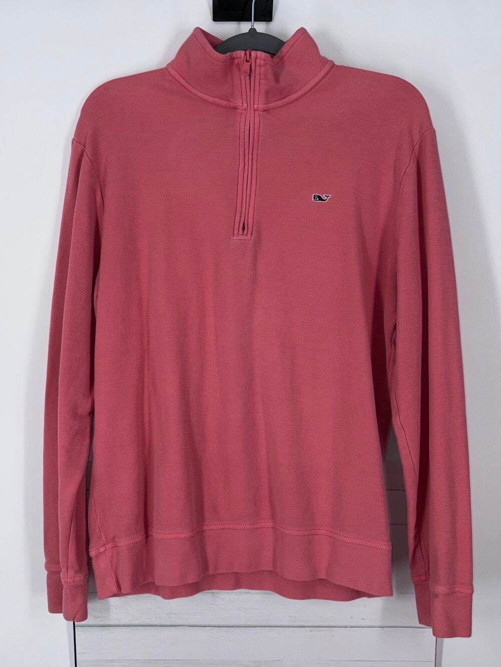 Vineyard Vines 1/4 Zip Pullover Sweater Men’s Size Medium pink